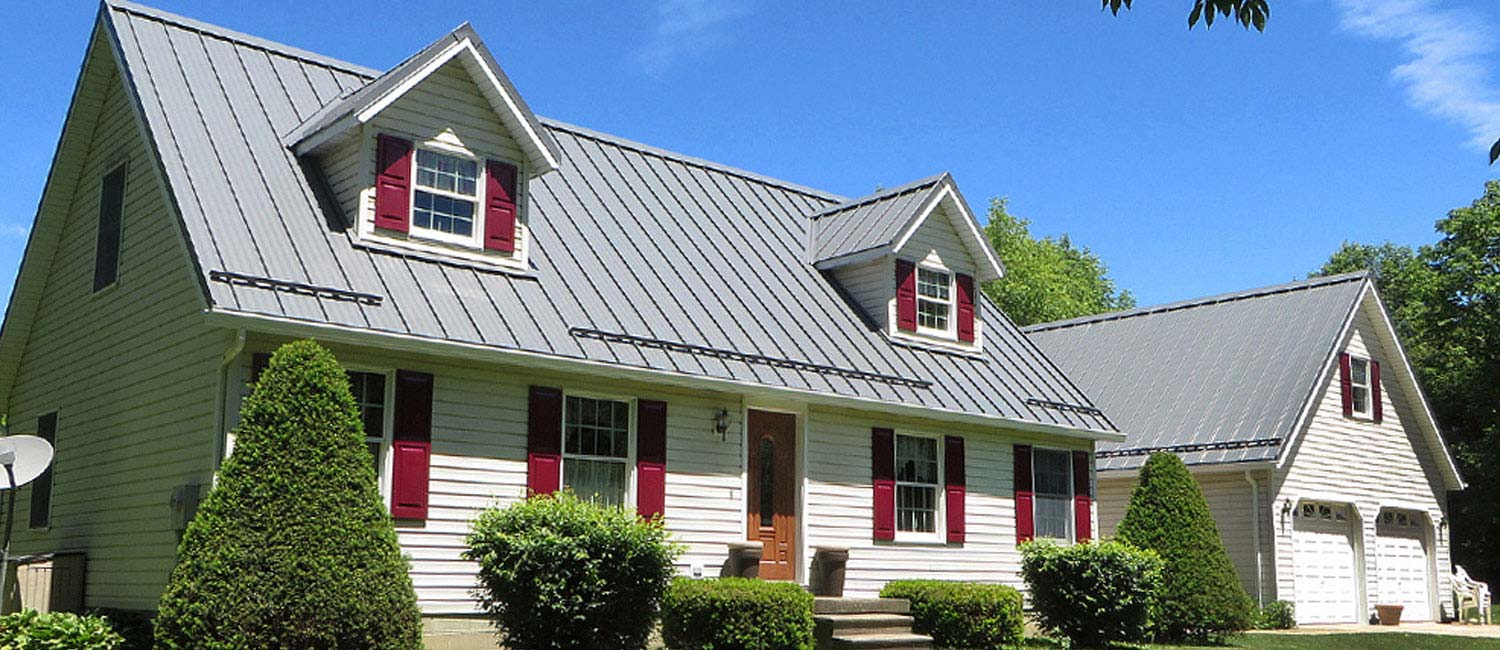 metal roof on MD house